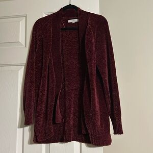 Loft maroon cardigan